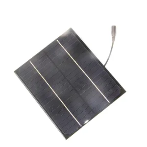 BUHESHUI 6W 18V GÜNEŞ PANELI + 5521 DC çıkış güneş pili modülü DIY güneş enerjisi şarj cihazı 12V pil için