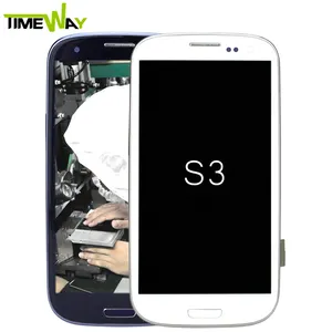 Для Samsung S3 I9300 9305 сенсорный ЖК-экран планшета + рамка, оптовая продажа для Samsung S3 ЖК