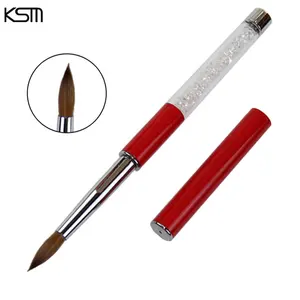 Профессиональная акриловая кисть для ногтей, с металлической ручкой, для украшения волос, колинского цвета, от OEM 100%