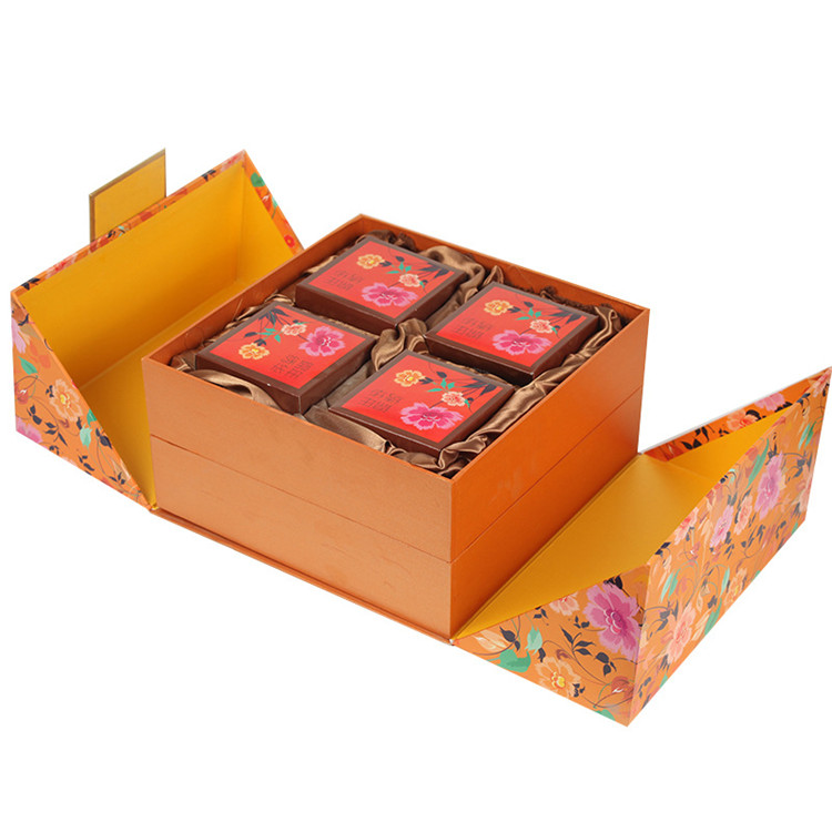 Индивидуальная Бумажная Упаковка, роскошная Подарочная коробка mooncake