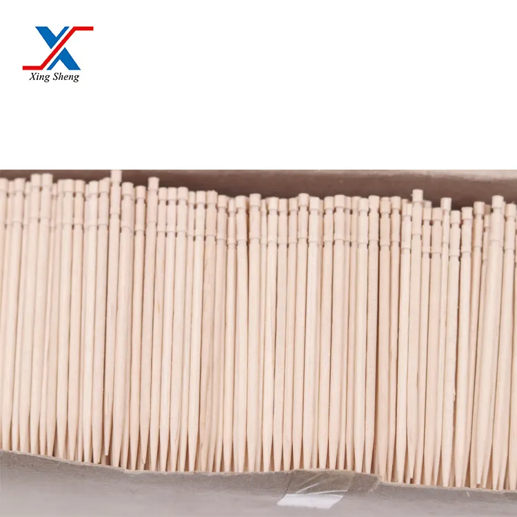 Cocktail sticToothpick Eco-friendly Customized Wooden Toothpick disposable toothpick with different sizes with custom wrapping