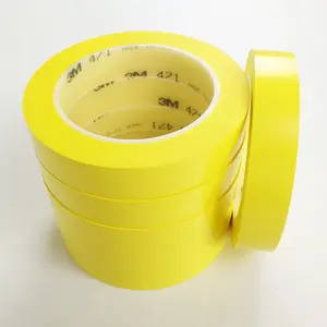 100% Merk 3M 471 Geel Aangebracht Pvc Vloer Keten Lijn Trace Identifier Waarschuwing 5S Gepositioneerd Veiligheid Markering Gevaar tape