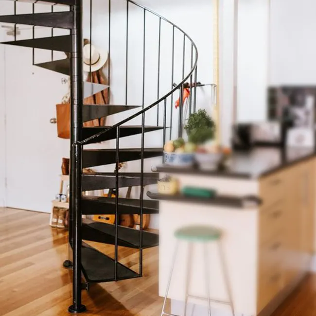 Splendid exportador Residencial escada Em Espiral elegante tem sido pronto para ser personalizado-feito para seus projetos de caseiro