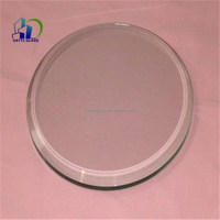 Verre rond trempé de 12 mm, verre rond trempé biseauté, morceaux de verre rond