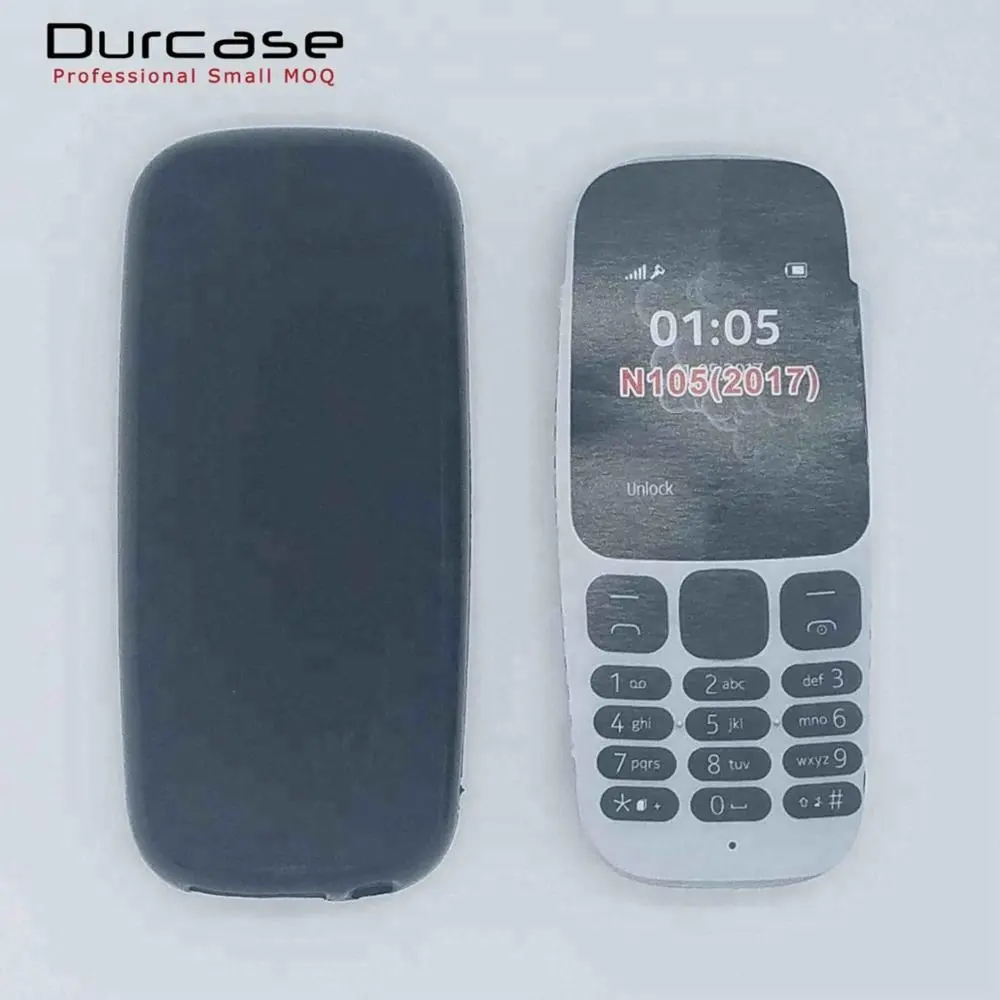 Produsen Guangzhou Casing Penutup Ponsel Silikon TPU Gel Matte Puding untuk Nokia 105 2017