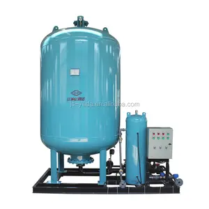 Make-up water pump with expansion tank degassing equipment