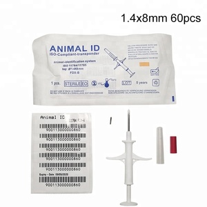 1,4*8mm RFID ICAR approved chip Transponder's's glass tubing injector with needle - Product Image 4