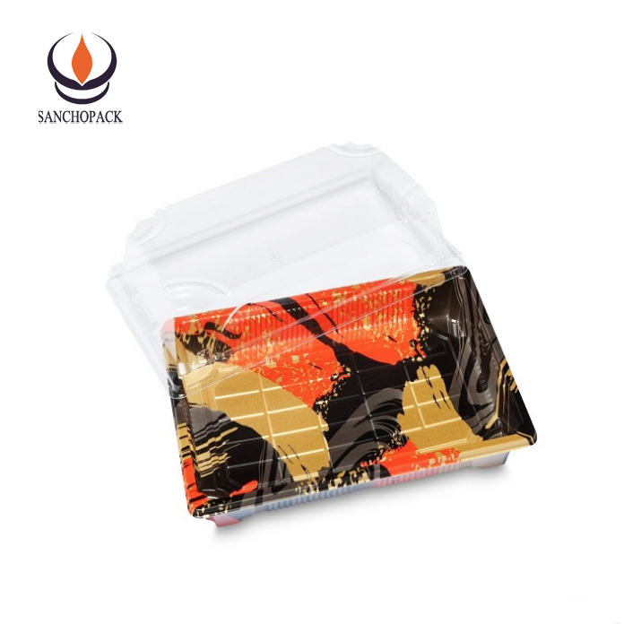 Jepenese to go box одноразовый пластиковый поднос для суши