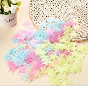 Hot sale100PCS Colorato Luminoso Casa Glow In The Dark Stars Wall Stickers/Decalcomania per Bambini per Bambini Camere Adesivo Fluorescente decor - Product Image 5