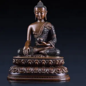 Fabrika toptan Vintage Fengshui din Metal bronz buda heykelleri satılık