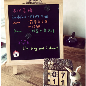 Con Cornice in legno <span class=keywords><strong>Cancellabile</strong></span> Lavagna per il Ristorante Store cafe - Product Image 3