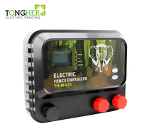 Nuevo Energizador Tongher 12J LCD, hasta 40 km, TH-MARS12, Energizador de Cerca Eléctrica para Elefantes/Cerdos/Osos