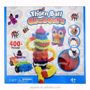 Regalo di Natale per Bambini, Blocchi da Costruzione Creativi Fai-da-Te, Giocattolo Educativo Magico, Sfera di Spine 400 Pezzi/Scatola - Product Image 2