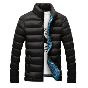 Piumino classico da uomo in cotone sottile con collo caldo invernale - Product Image 3