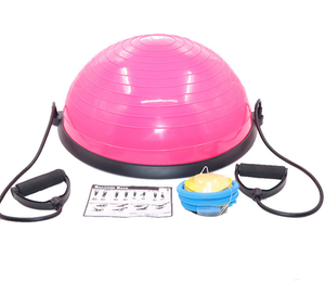 Half Ball Exercise Balance <strong>Trainer</strong> W/resistance Band &amp;<strong>pump</strong> /Yoga/AIr Dome /Fitness - Product Image 1