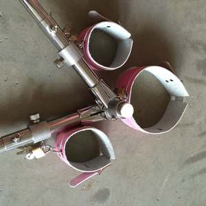 Распродажа, из нержавеющей стали, треугольные переплеты, БДСМ, бондаж с кожаными манжетами, секс-Фетиш БДСМ, секс-рабыня - Product Image 3