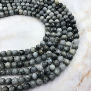 Cuentas naturales <span class=keywords><strong>de</strong></span> <span class=keywords><strong>ojo</strong></span> <span class=keywords><strong>de</strong></span> <span class=keywords><strong>halcón</strong></span>, abalorios redondos <span class=keywords><strong>de</strong></span> <span class=keywords><strong>ojo</strong></span> <span class=keywords><strong>de</strong></span> gato, para fabricación <span class=keywords><strong>de</strong></span> joyas - Product Image 6