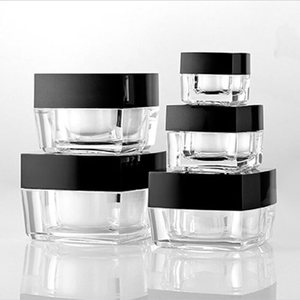 Mini Mỹ Phẩm <span class=keywords><strong>Container</strong></span> 5 Gam 10 Gam 15 Gam 30 Gam 50 Gam Vuông Cube Acrylic Jar Kem Rõ Ràng Nồi Trang Điểm Jar - Product Image 1