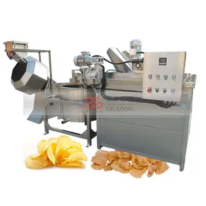150 kg/h Electric Automatic Potato Chips Onion Frying Machine for Snacks