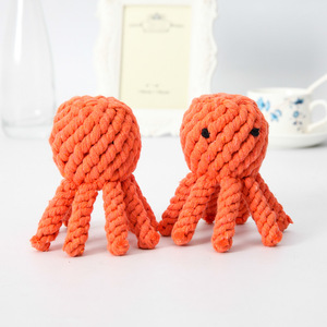Giocattoli fatti a mano su ordinazione della corda del cane dell'animale domestico dello spazzolino da denti del cotone fatto a mano durevole sveglio all'ingrosso - Product Image 3