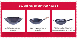 Cảm ứng nồi 220 volt thương mại bếp điện, lõm cảm ứng nồi với duy nhất chảo - Product Image 4