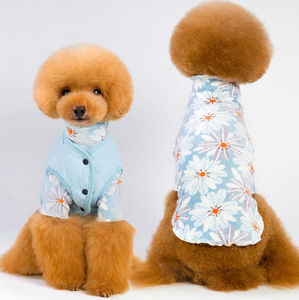 Grosir Soft <span class=keywords><strong>Pink</strong></span> Bunga Kelinci Piyama Anjing Pakaian - Product Image 3