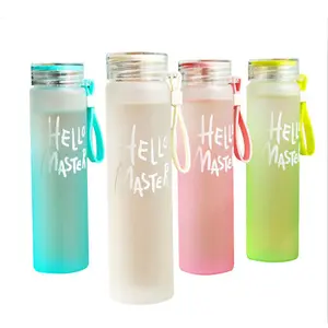 oem custom logo top selling cheap 150 ml frosted drinking glass bottle water