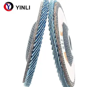 4.5 "X 7/8" Grit 60 Zirkonia Filet Lasschijf Type 27 Platte Roestvrijstalen Polijstwielen - Product Image 2