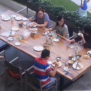 Cina fornitura ristorante mobili in legno massiccio tavolo da pranzo - Product Image 2