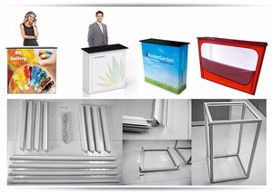 Nouveau Design Compteur Portable Promotionnel En Aluminium Led Éclairage Modulaire Exposition Affiche Comptoir Stand Stand pour l'<span class=keywords><strong>EXPO</strong></span> - Product Image 4