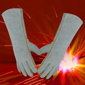 Anti Flash leather protectant's cowhide leather Tig argon arc welding gloves - Product Image 3
