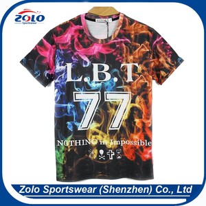 Las pedidos DEL OEM aceptables alfabeto nuevo estilo de corte y confección de camisetas - Product Image 3