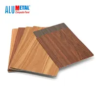 Alumetal Holz Aluminium-verbundplatten in Japan Teak ACP Panel Verkleidung Außenwand Holz