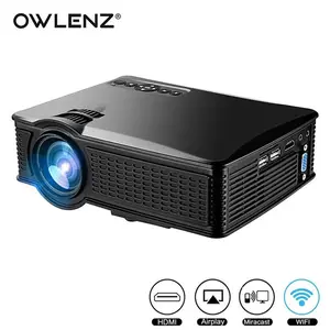 Projector fabrikant Android 4.4 WiFi 1500LM TV USB HD LED 3D de video 1080 p Projector