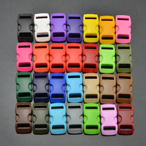 Hebilla de liberación lateral de plástico de 3/<span class=keywords><strong>8</strong></span> pulgadas en varios colores para exteriores, supervivencia, moda, pulseras de paracord y uso con peso. - Product Image 5