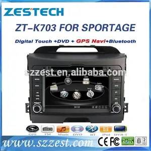 Zestech ventas al por mayor 7 '' en el tablero de radio de coche para KIA SPORTAGE de coche con GPS de navegación de China