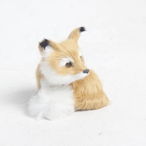 Figuras de animales de alta calidad hechas a mano, zorros peludos, bosque, recuerdos de China, accesorios de coche para bebé, zorro, decoración de interior - Product Image 5