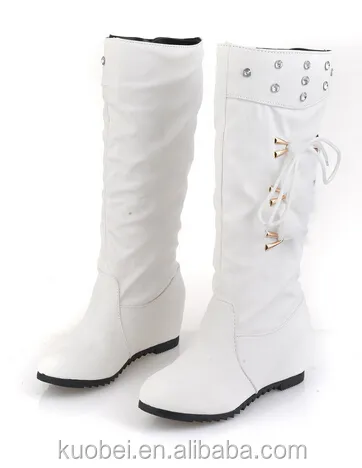 2016 neueste high heel stiefel schnee frauen winterstiefel, weißen boot
