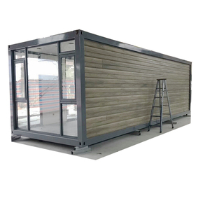 Casas prefabricadas modulares con marco de metal, contenedor de envío, casa aislada de techo plano gable prefabricada para Dubái - Product Image 2
