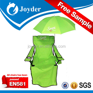 Climatizada ligero al aire libre tumbona de playa portátil plegable silla reclinable con reposapiés <span class=keywords><strong>y</strong></span> paraguas - Product Image 4