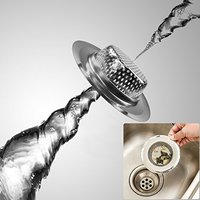 En Acier inoxydable filtre à Cheveux Drain de Douche Filtre Micro Perforé Trous D'évier En Métal Crépine (échantillon gratuit)