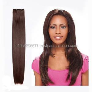 Échantillon d'extension de trame de cheveux de Remy de Vierge crue de temple indien Bienvenue! Trame unique - Product Image 4