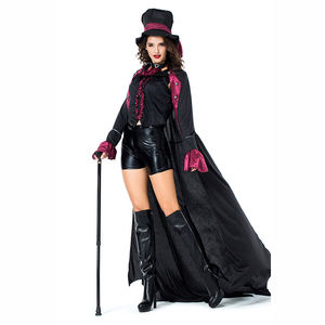 <span class=keywords><strong>Disfraz</strong></span> de Halloween Sexy para <span class=keywords><strong>mujer</strong></span>, vestido de <span class=keywords><strong>mago</strong></span> negro - Product Image 3