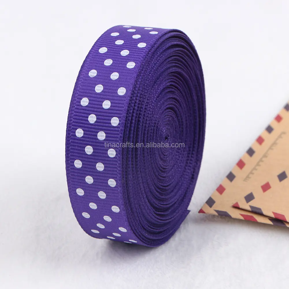 Lila dot grosgrain-band