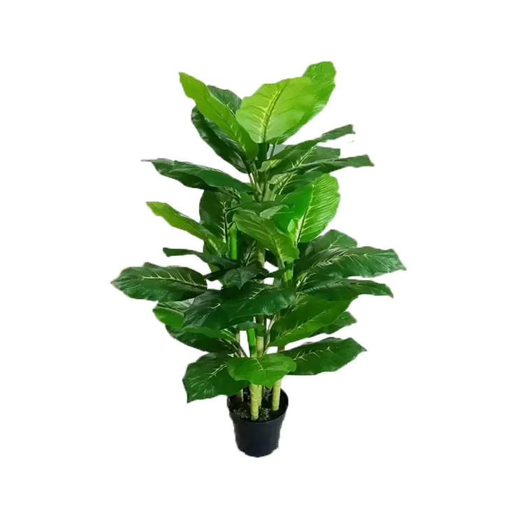 Long service life Plant Artificial Green Leaves Evergreen For Decoration