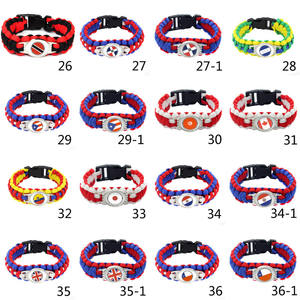 Bracelet en paracorde avec drapeau national de Cuba - Product Image 4