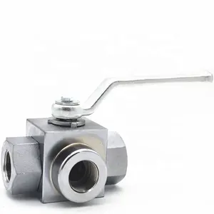 3 way ball valve with pneumatic actuator with mounting holes 500 bar hydraulic 2way valve