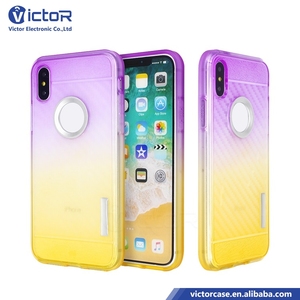 Compra a granel de China cambio de color fibra de carbono TPU cascara en el teléfono para <span class=keywords><strong>iPhone</strong></span> <span class=keywords><strong>X</strong></span> - Product Image 6