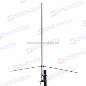 HF/VHF/UHF 3 bantları ayarlanabilir baz istasyonu anteni 1.5m uzunluk fiberglas anten