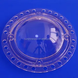 Superfície transparente de 120 graus, lente de cobertura de diâmetro de 120mm